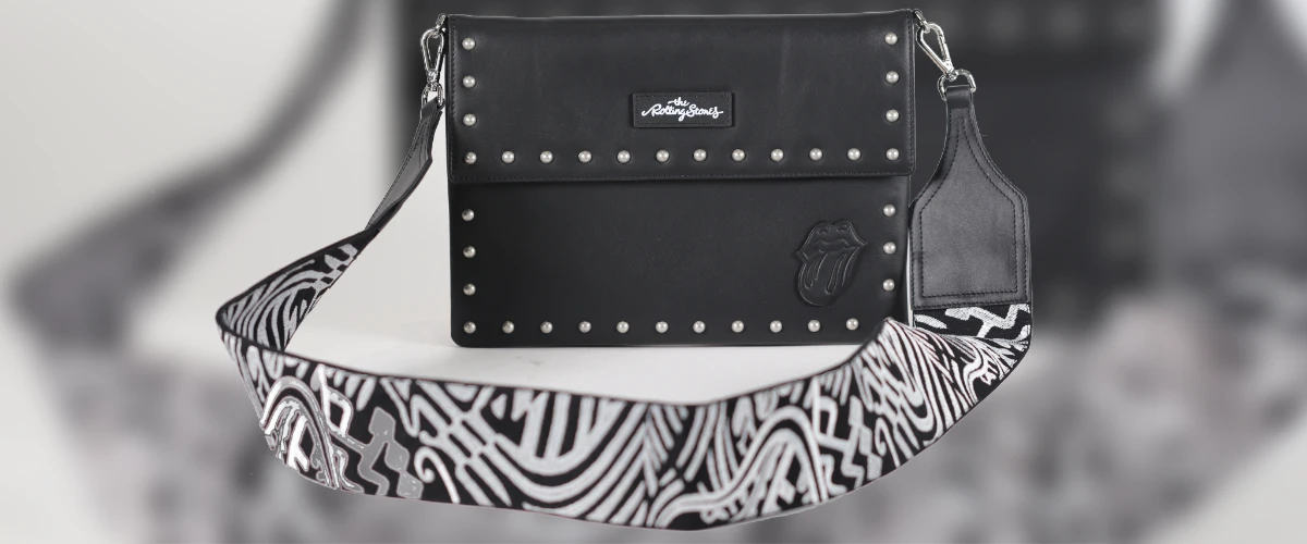 The Rolling Stones & Merch.com Leather Clutch Collaboration